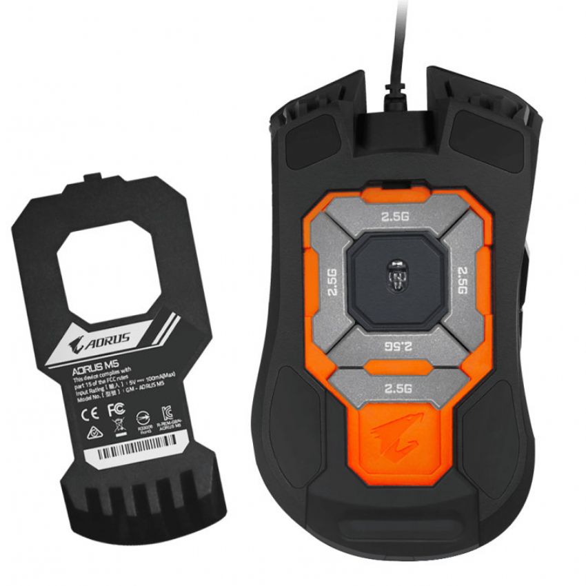 Gigabyte M5 Aorus Ratón Gaming 16000DPI RGB imagen 6