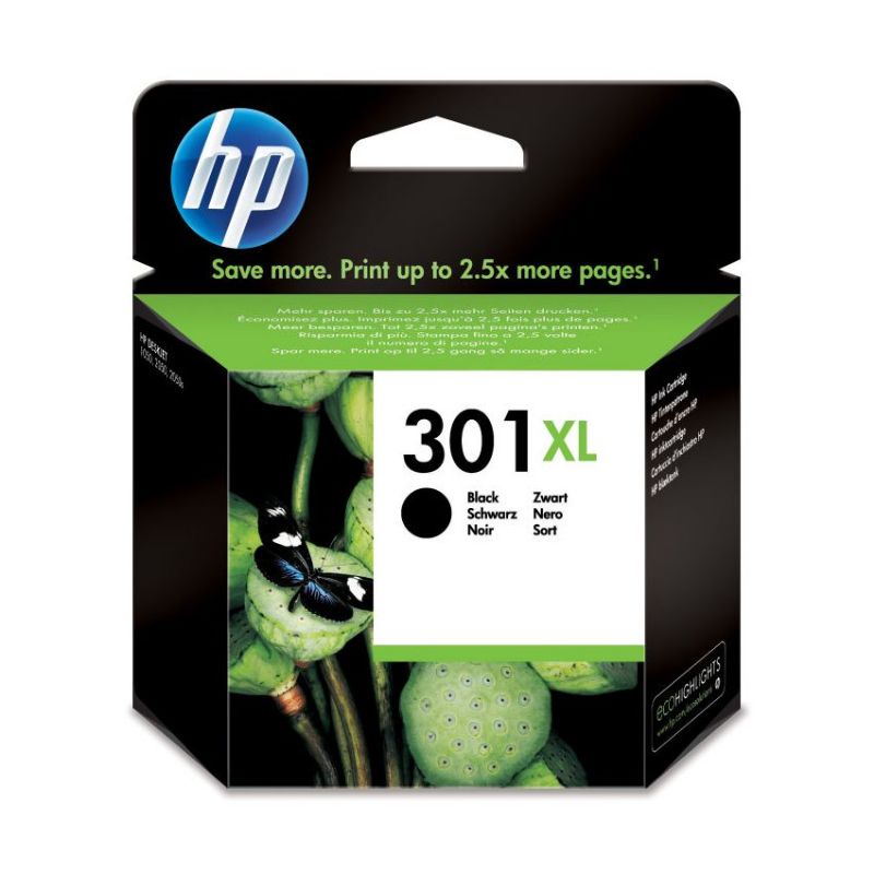 HP 301XL Negro Cartucho de Tinta Original Alta Capacidad