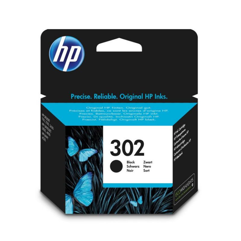 HP 302 Negro Cartucho de Tinta Original