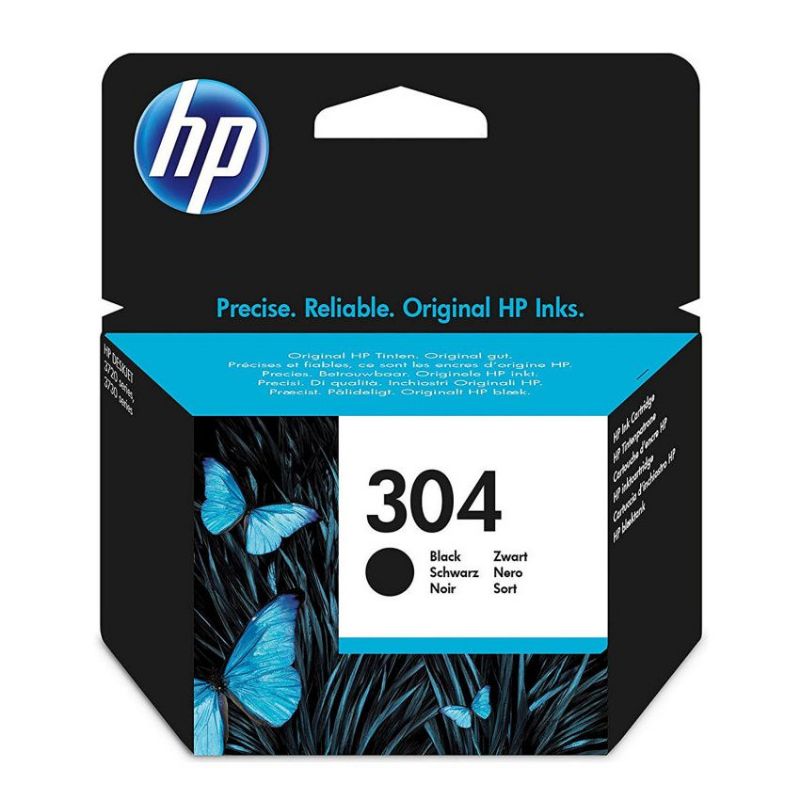 HP 304 Negro Cartucho de Tinta Original