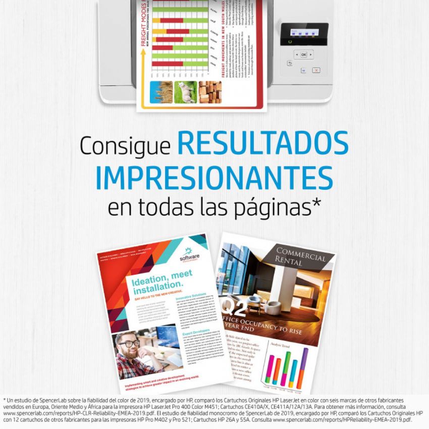 HP 501A Toner Original Amarillo imagen 2