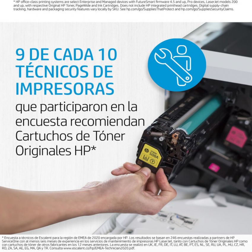 HP 501A Toner Original Amarillo imagen 6
