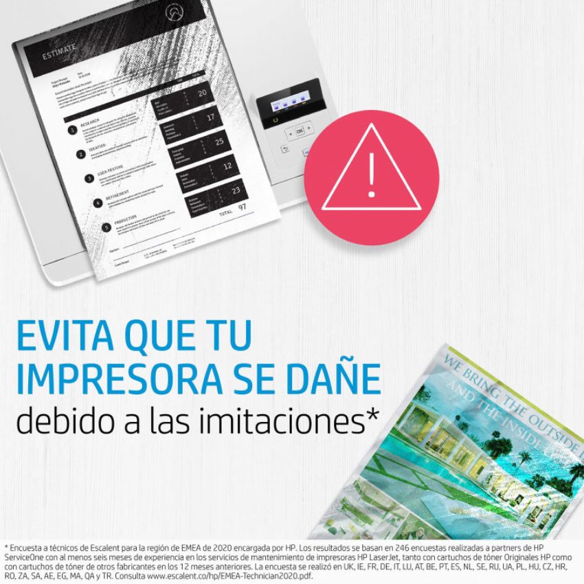 HP 5A Negro Toner Original imagen 7