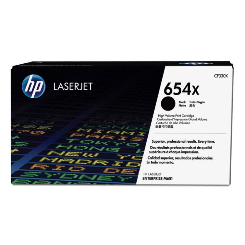 HP 654X Toner Original Negro Alta Capacidad