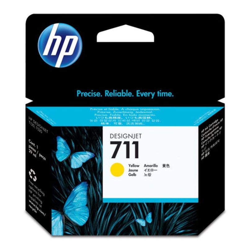 HP 711 Amarillo Cartucho de Tinta Original
