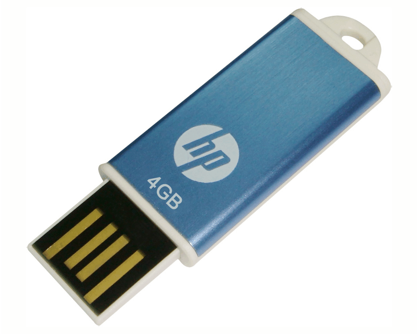HP USB 4GB 2.0 V135W Azul