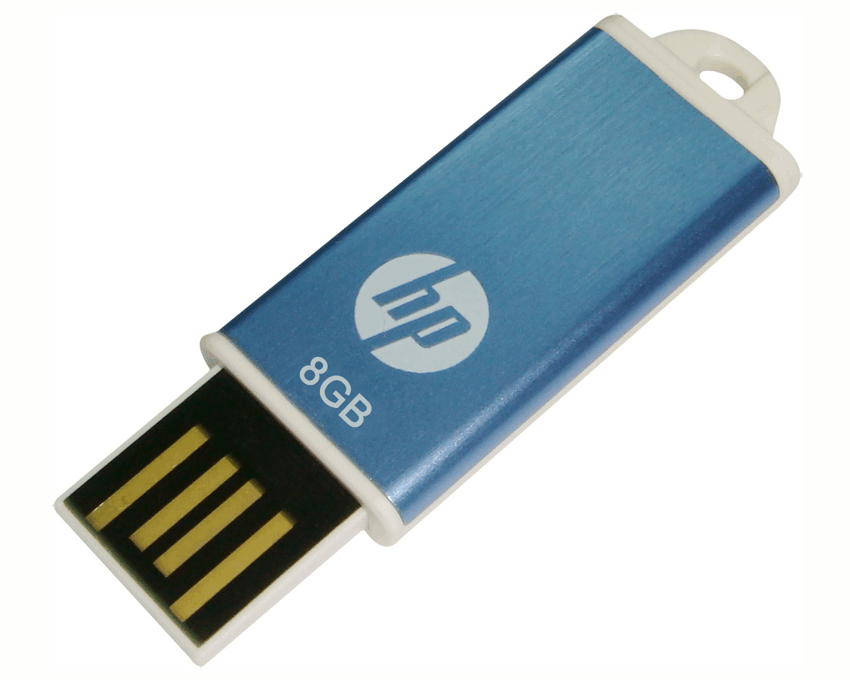 HP USB 8GB 2.0 V135W Azul