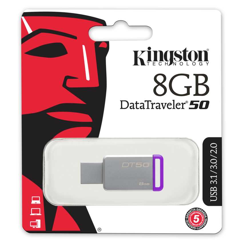 KINGSTON DataTraveler 50 8 GB USB 3.0 imagen 4