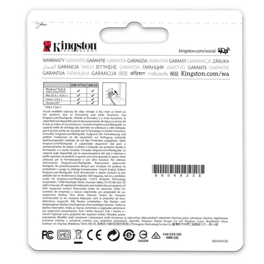 KINGSTON DataTraveler 50 8 GB USB 3.0 imagen 5