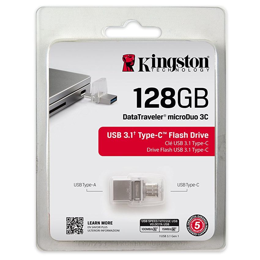 KINGSTON DataTraveler MicroDuo 3C 128 Gb. USB 3.1 imagen 5