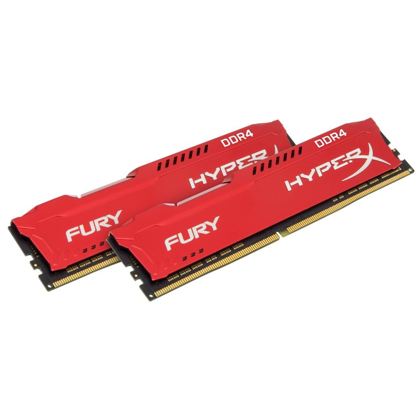 Kingston 16 Gb. (2x8Gb) DDR4 2400 HyperX Fury Red
