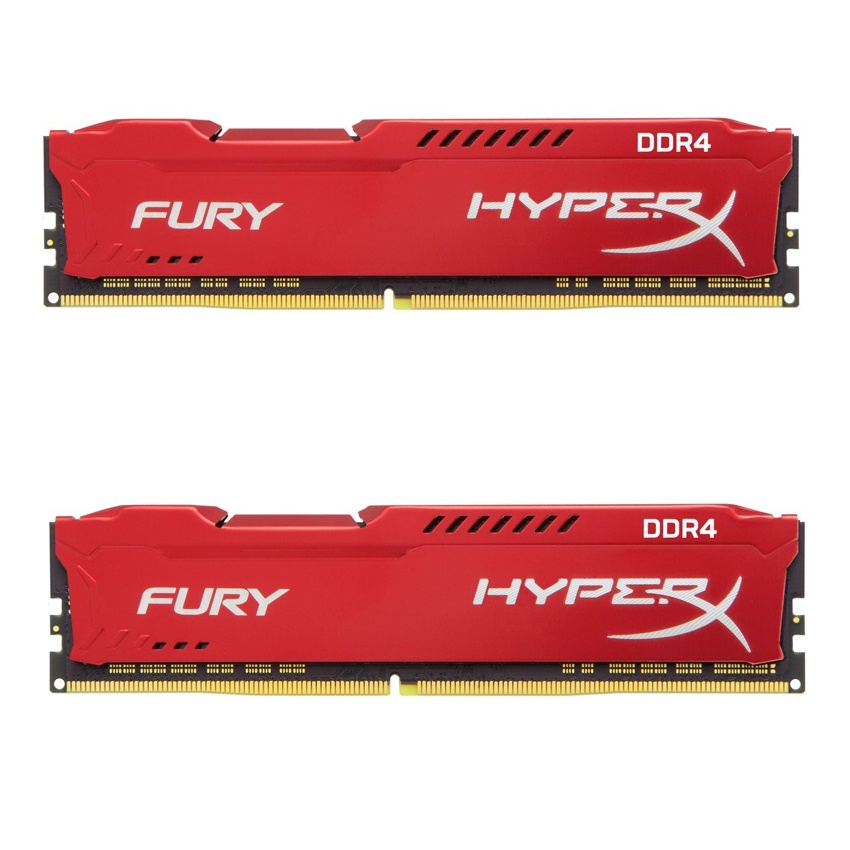 Kingston 16 Gb. (2x8Gb) DDR4 2400 HyperX Fury Red imagen 2