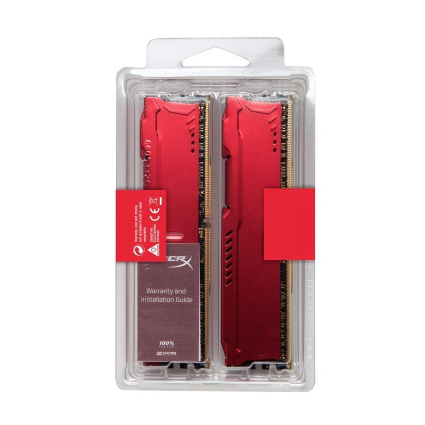 Kingston 16 Gb. (2x8Gb) DDR4 2400 HyperX Fury Red imagen 5