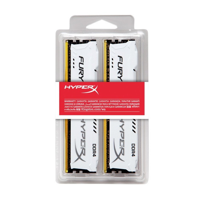 Kingston 16 Gb. (2x8Gb) DDR4 2666 HyperX Fury White imagen 4