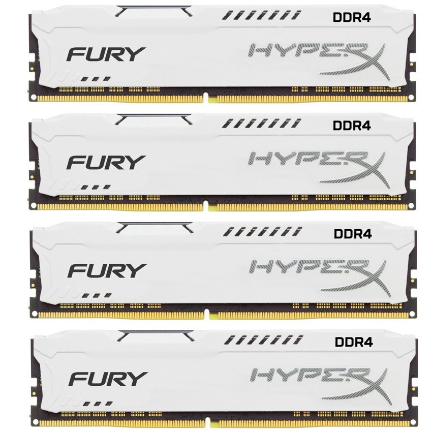 Kingston 32 Gb. (4x8Gb) DDR4 2133 HyperX Fury White imagen 2