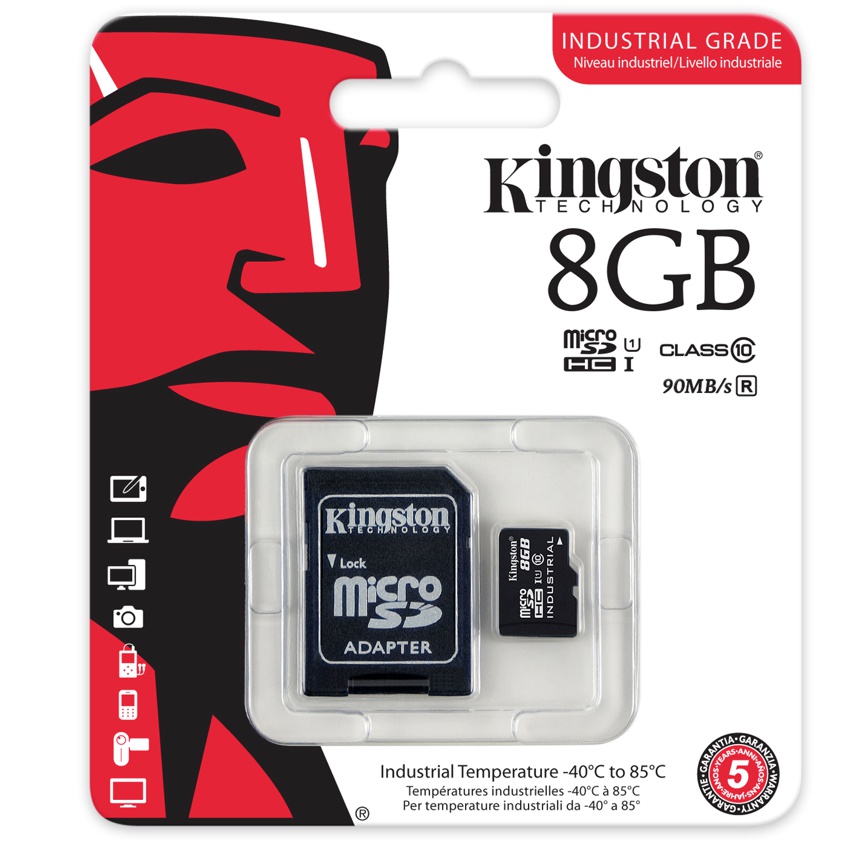 Kingston MicroSD UHS-I Industrial Clase 10 8Gb. imagen 4