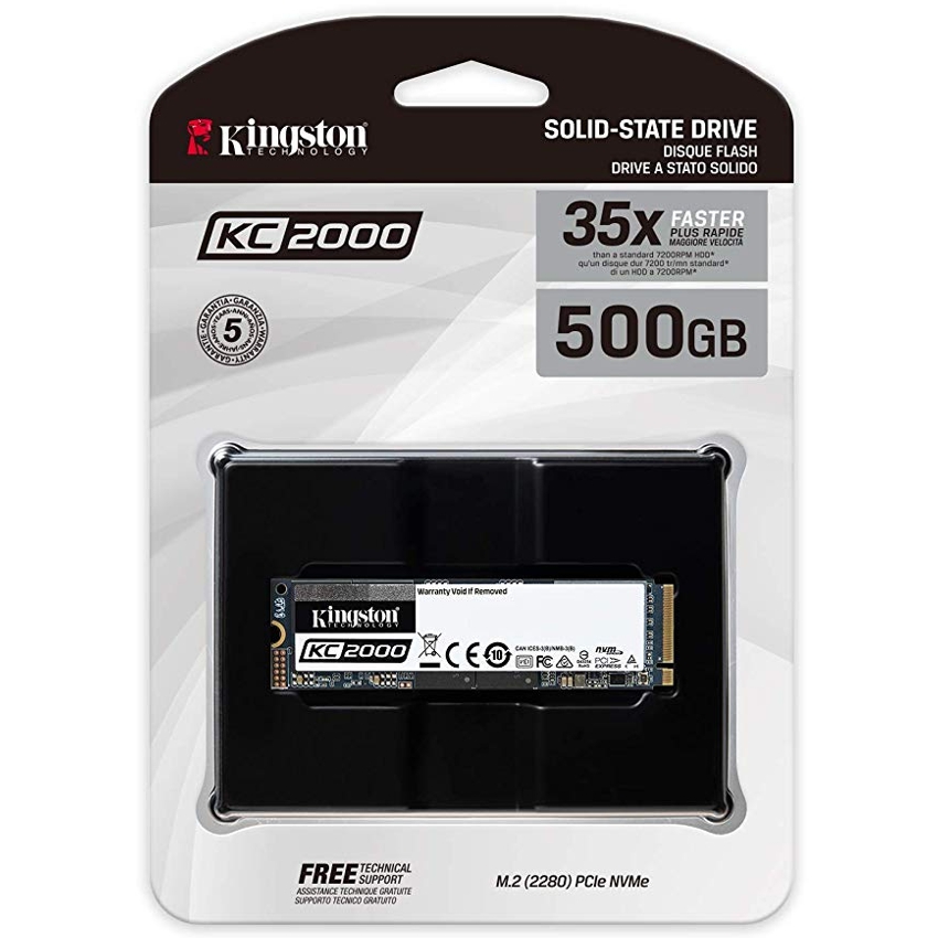 Kingston PCIE 500GB KC2000 NVMe imagen 3