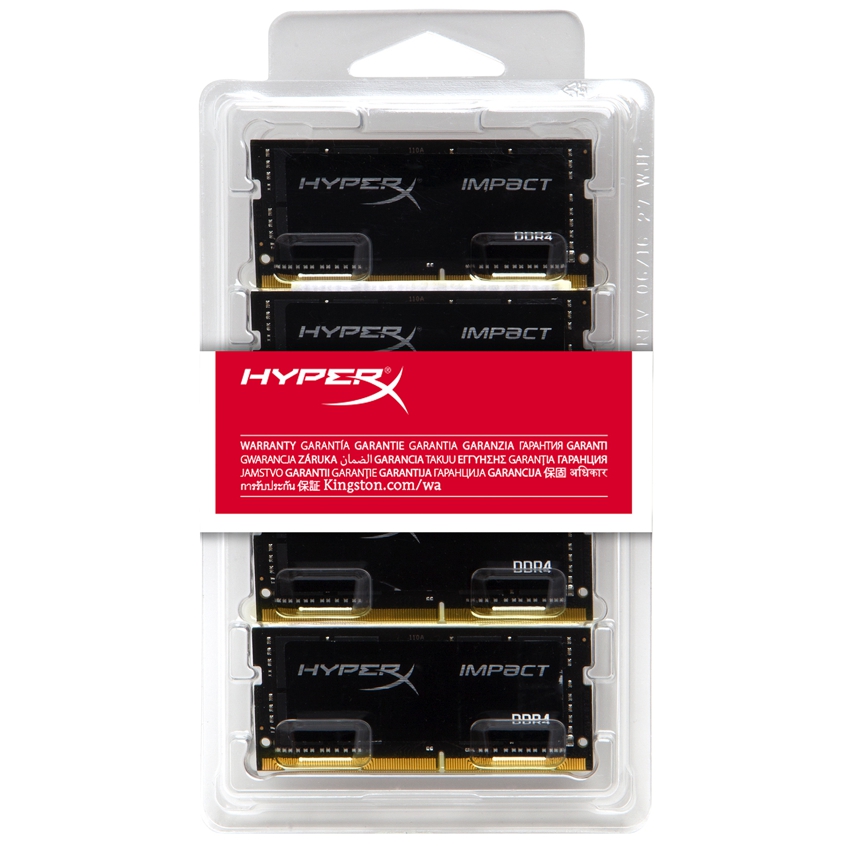 Kingston Sodimm 16 Gb. (4x4Gb) DDR4 2133 HyperX Impact Black imagen 4