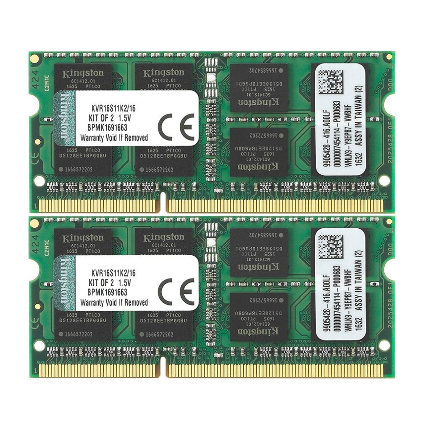 Kingston Sodimm 8 Gb. (2x4Gb) DDR3 1600