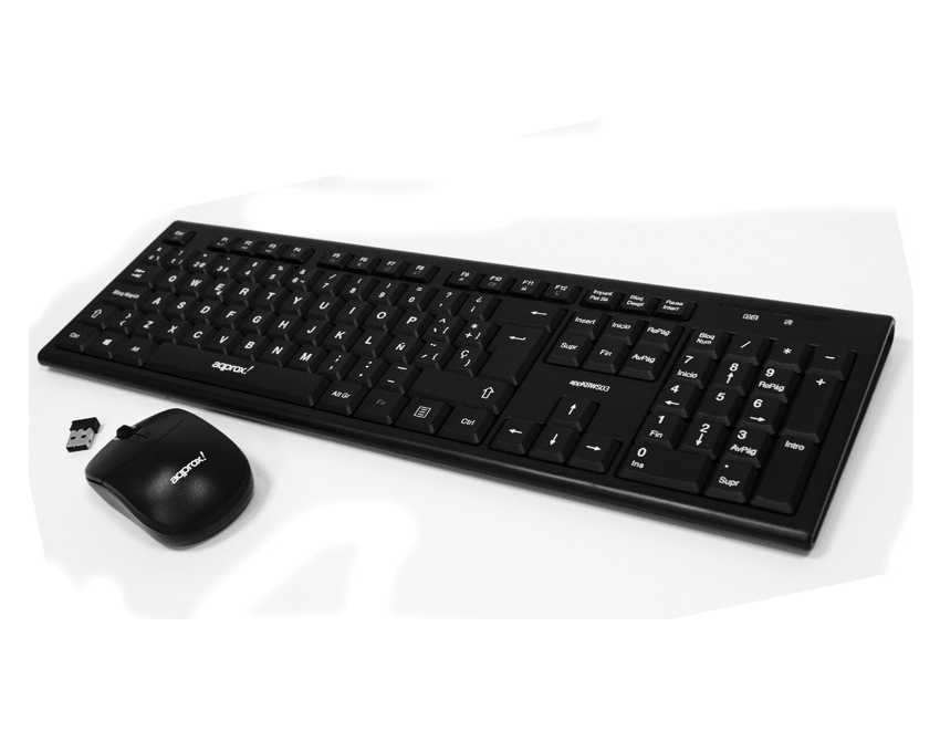 Kit APPROX Teclado Multimedia y Raton Optico Wireless APPKBWS03