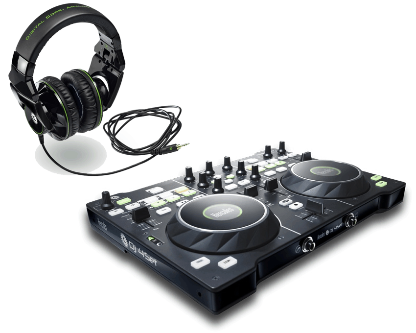 Kit Consola DJ Hercules DJ4SET + Auriculares HDP DJ-ADV G 501