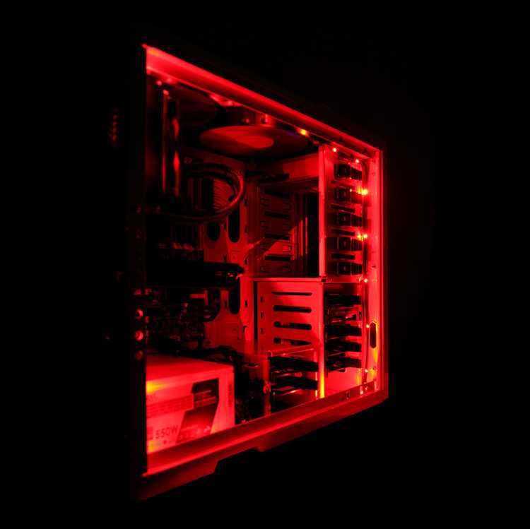 Kit LED NZXT 100 cm Rojo imagen 3