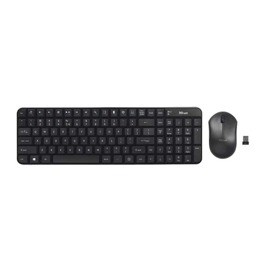 Kit Teclado y Raton TRUST Inalambrico Deskset