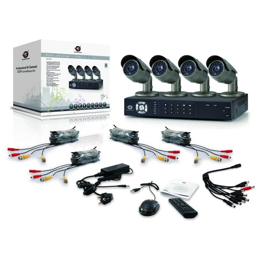 Kit Videovigilancia Profesional Conceptronic 4 Cámaras 8 Canales C8CHCCTVKITP imagen 5