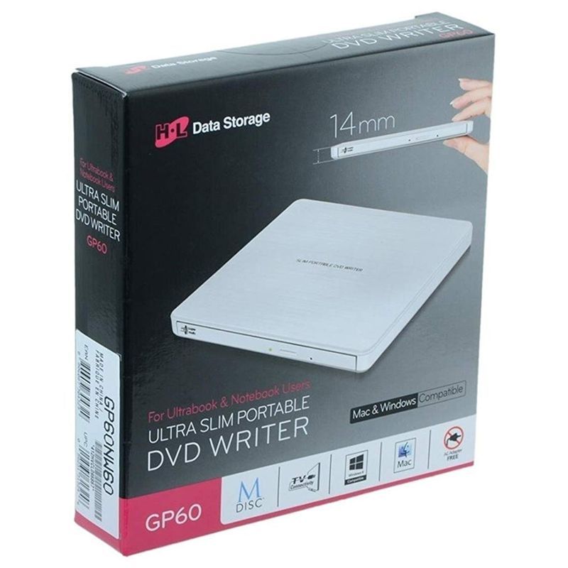 LG DVD-RW USB 2.0 Ultra Slim Blanca imagen 4