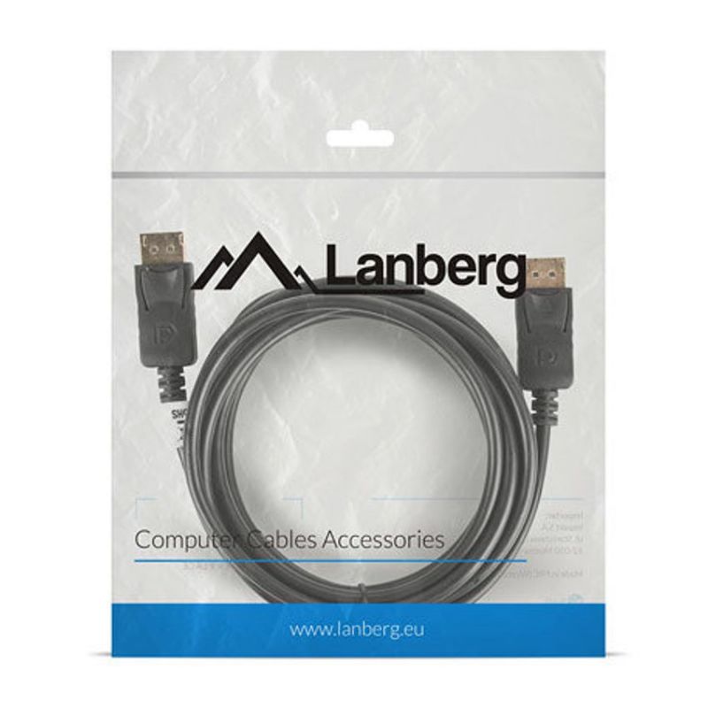 Lanberg Cable DisplayPort 4K 3m Negro imagen 4