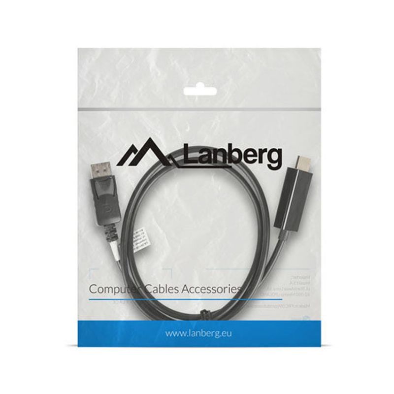 Lanberg Cable HDMI a DisplayPort v1.1 1m Negro imagen 4