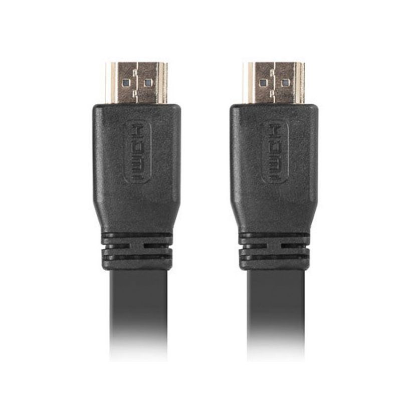 Lanberg Cable HDMI v2.0 4K Alta Velocidad 1m Negro Plano imagen 2