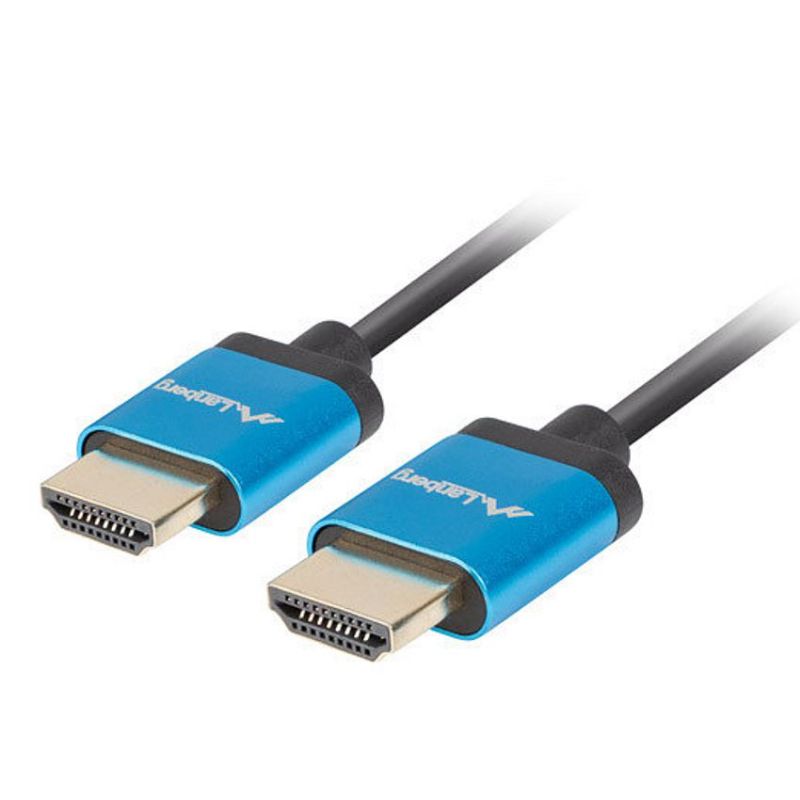 Lanberg Cable HDMI v2.0 4K Alta Velocidad SLIM 1m Negro