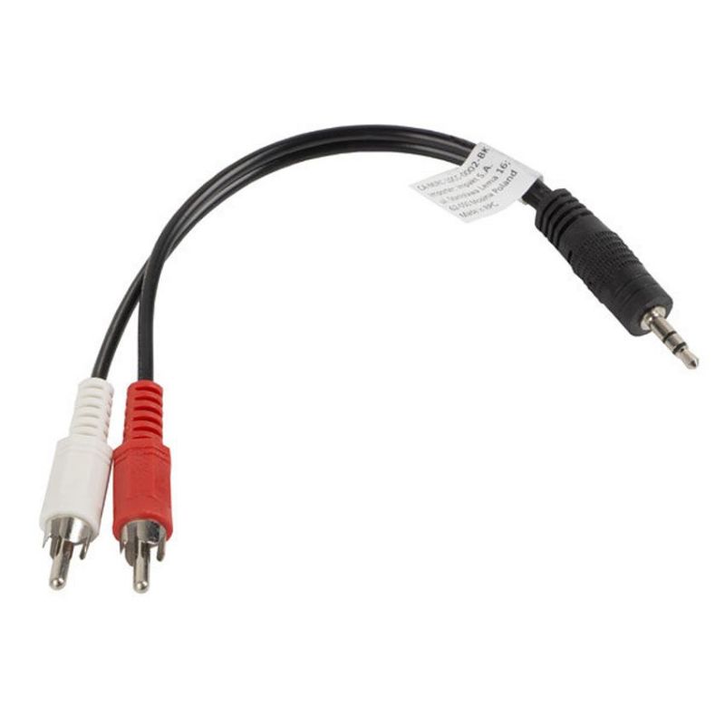 Lanberg Cable Jack 3.5mm Macho a 2 RCA Macho 20cm