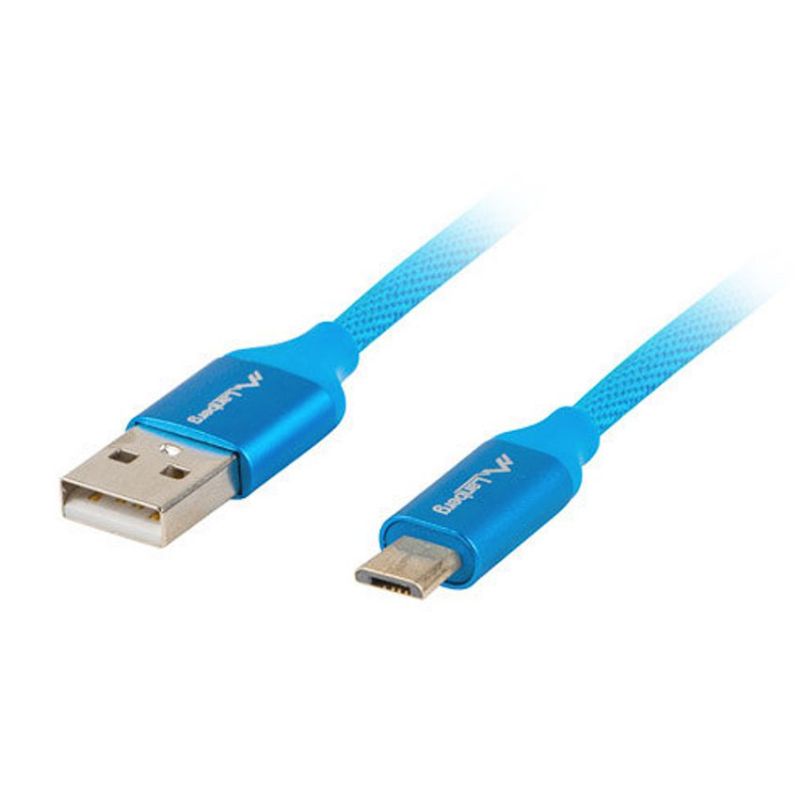 Lanberg Cable Quick Charge 3.0 USB 2.0 a Micro USB 3m Azul