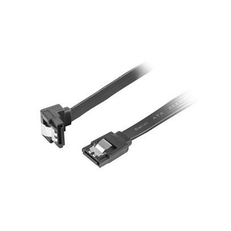 Lanberg Cable SATA III Clip Metal 30cm Negro Acodado imagen 2