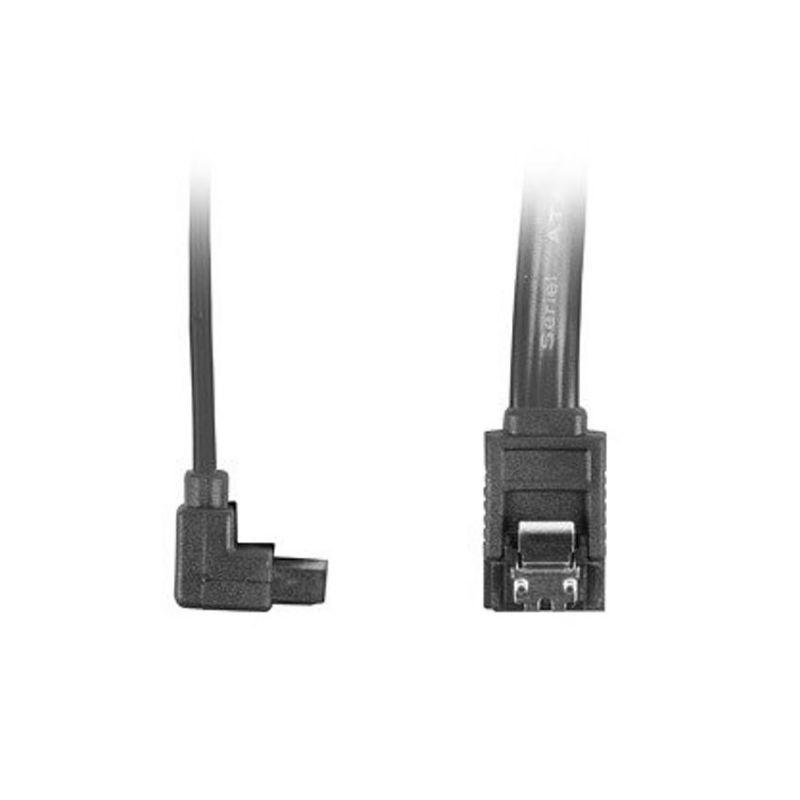 Lanberg Cable SATA III Clip Metal 30cm Negro Acodado imagen 3