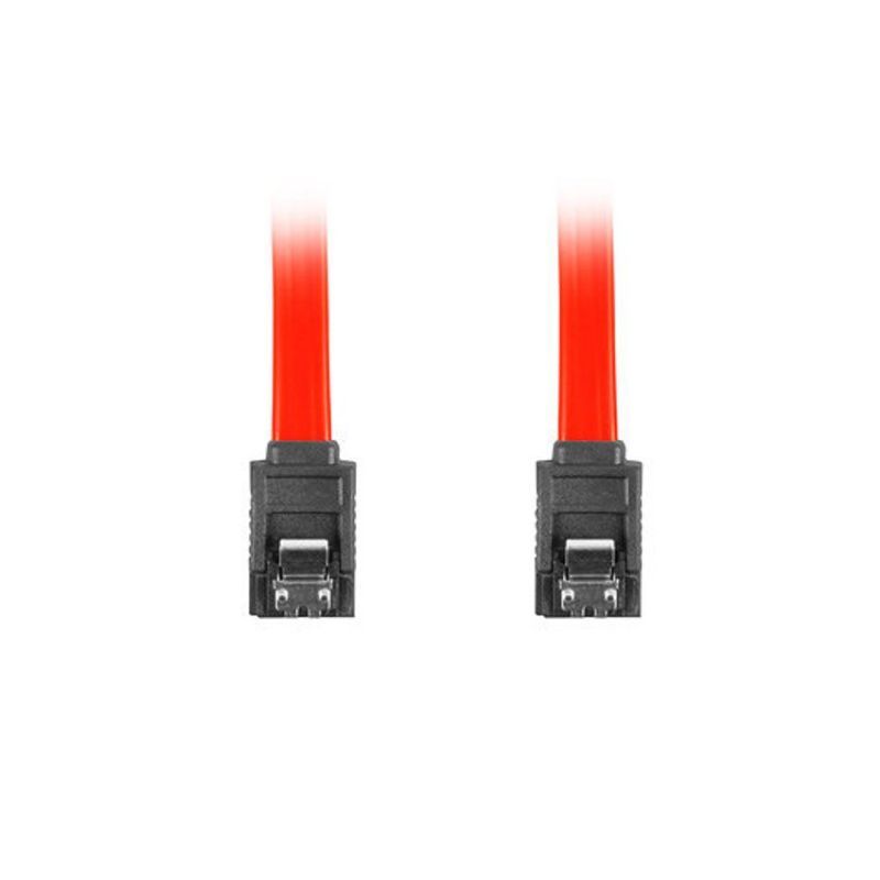 Lanberg Cable SATA III Clip Metal 30cm Rojo imagen 2