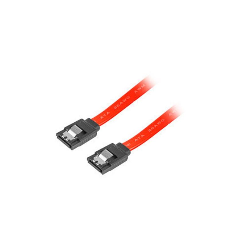 Lanberg Cable SATA III Clip Metal 30cm Rojo imagen 3