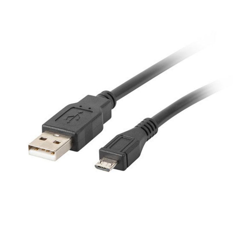 Lanberg Cable USB 2.0 a Micro USB 1m Negro