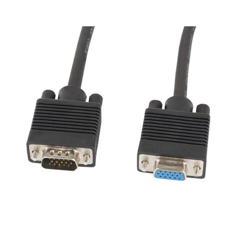 Lanberg Cable VGA Macho - Hembra 5m Negro Ferrita