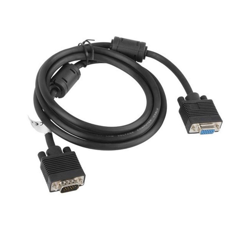 Lanberg Cable VGA Macho - Hembra 5m Negro Ferrita imagen 2