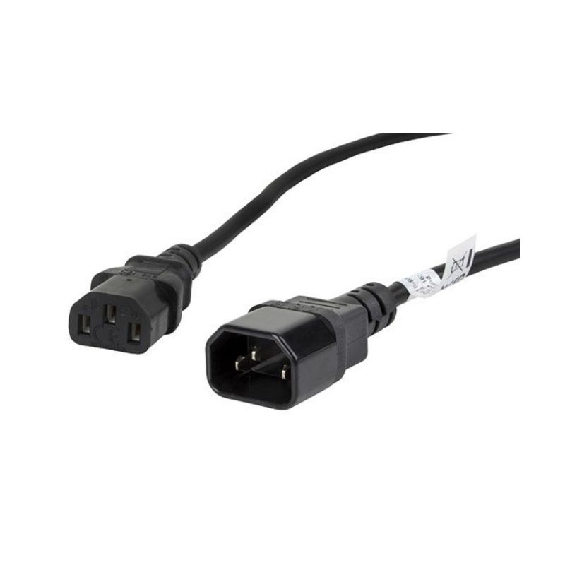 Lanberg Cable de Alimentación C13 Hembra a C14 Macho VDE 5m