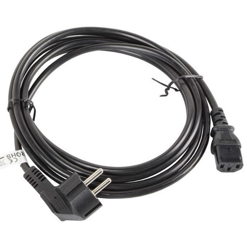 Lanberg Cable de Alimentación Schuko a C13 5m imagen 3