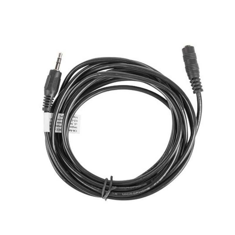 Lanberg Cable de Audio Jack 3.5mm Macho a Hembra 5m Negro imagen 2