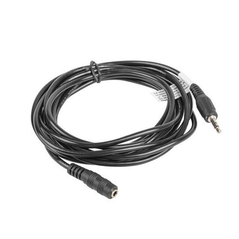 Lanberg Cable de Audio Jack 3.5mm Macho a Hembra 5m Negro imagen 3