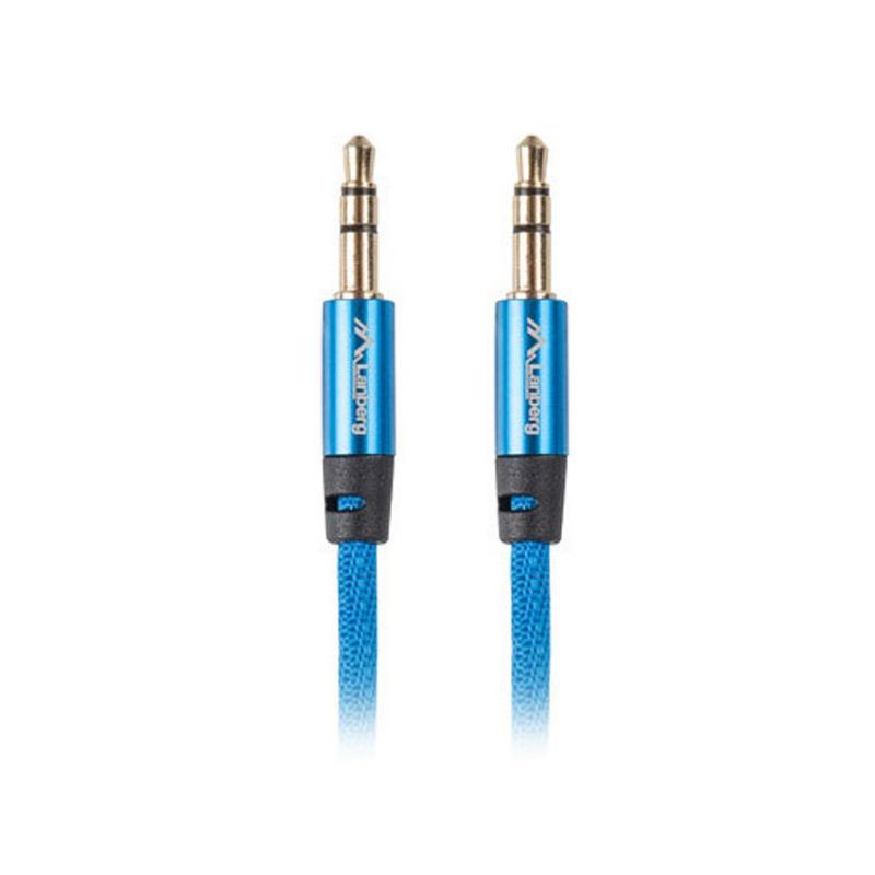 Lanberg Cable de Audio Jack 3.5mm Macho a Macho 1m Azul imagen 2