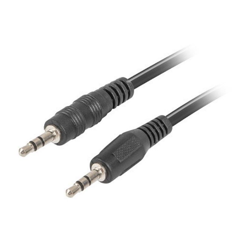 Lanberg Cable de Audio Jack 3.5mm Macho a Macho 3m Negro