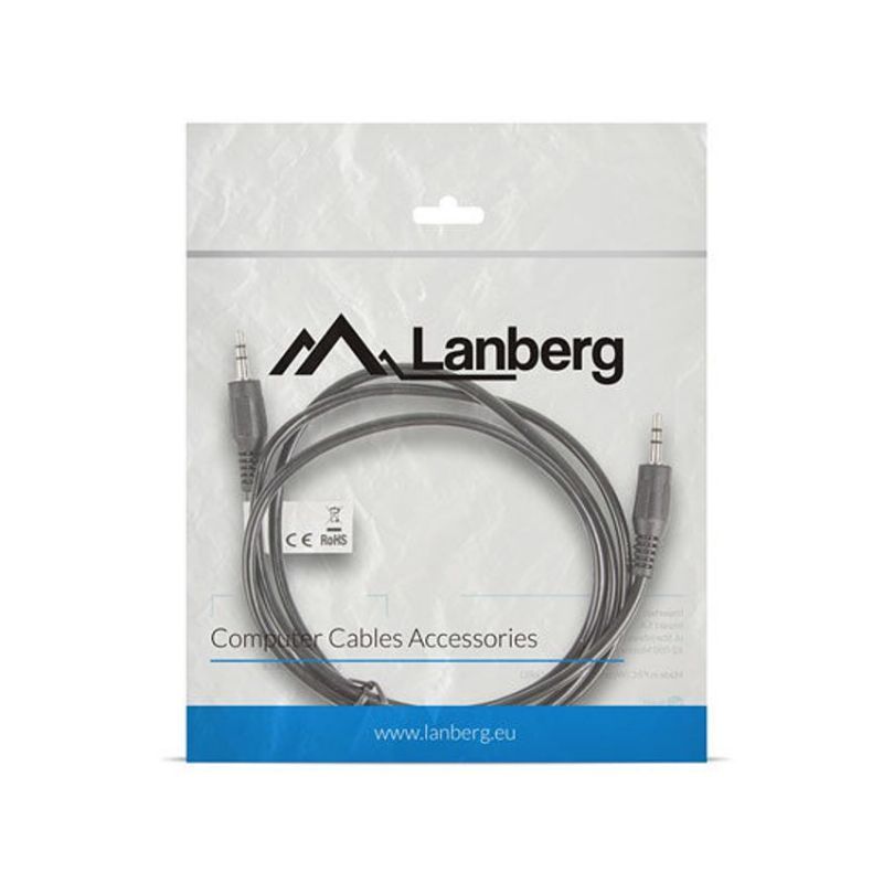 Lanberg Cable de Audio Jack 3.5mm Macho a Macho 3m Negro imagen 4