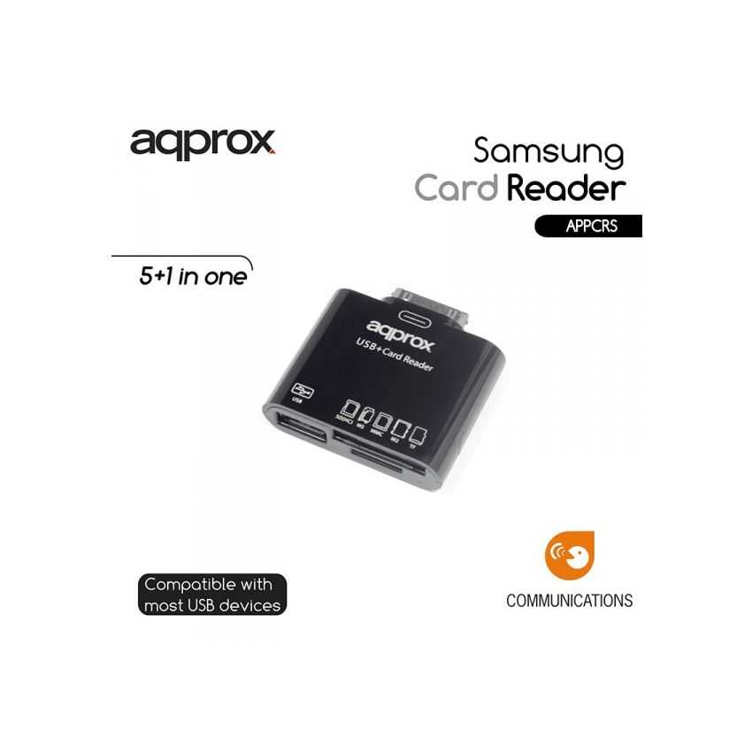 Lector de Tarjetas Approx para Tablets Samsung